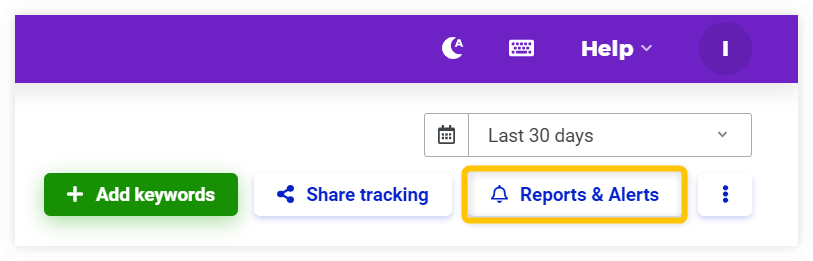 How to set up automatic emails in SERPWatcher