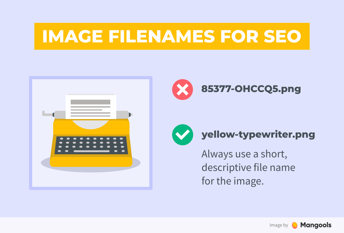 Image filenames for SEO